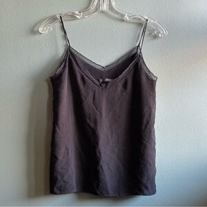 Zara | Black Lace Trim Cami Top